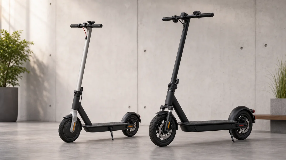 Zwei E-Scooter als visuelle Vergleichsszene