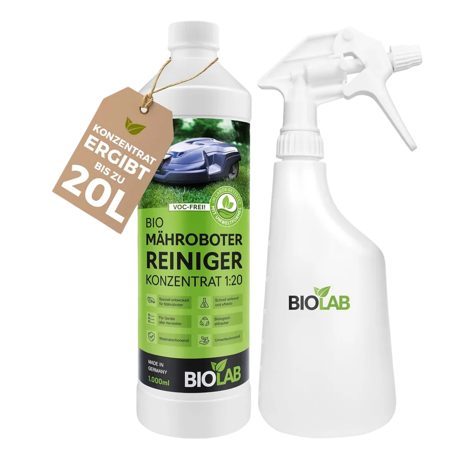 BIOLAB Mähroboter-Reinigungsset mit Flasche